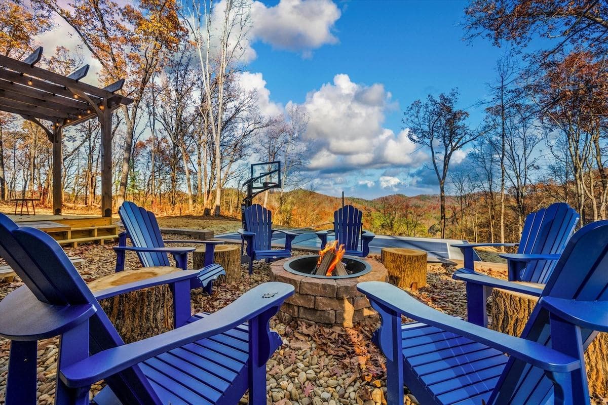 Enjoy S'mores around the fire pit.